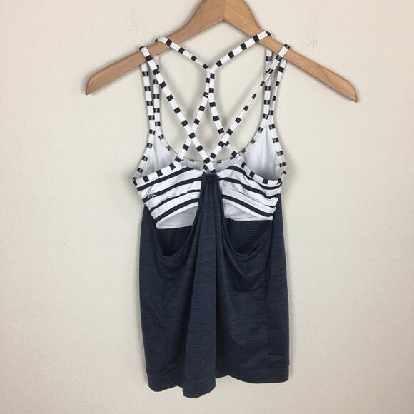 Athleta Navy  Energize Tank With Stripe Bra XXS - Picture 6 of 7